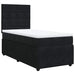 Pat box spring cu saltea, negru, 80x200 cm, catifea - WALTI WALTI