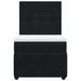 Pat box spring cu saltea, negru, 80x200 cm, catifea - WALTI WALTI
