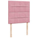 Pat box spring cu saltea, roz, 80x200 cm, catifea - WALTI WALTI
