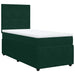 Pat box spring cu saltea, verde închis, 90x190 cm, catifea - WALTI WALTI
