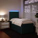 Pat box spring cu saltea, verde închis, 90x190 cm, catifea - WALTI WALTI