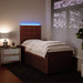 Pat box spring cu saltea, roz, 90x190 cm, catifea - WALTI WALTI