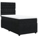 Pat box spring cu saltea, negru, 90x190 cm, catifea - WALTI WALTI