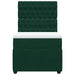 Pat box spring cu saltea, verde închis, 90x190 cm, catifea - WALTI WALTI