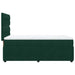 Pat box spring cu saltea, verde închis, 90x190 cm, catifea - WALTI WALTI
