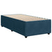 Pat box spring cu saltea, albastru, 90x190 cm, catifea - WALTI WALTI