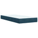 Pat box spring cu saltea, albastru, 90x190 cm, catifea - WALTI WALTI