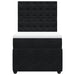 Pat box spring cu saltea, negru, 90x190 cm, catifea - WALTI WALTI