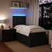 Pat box spring cu saltea, negru, 90x200 cm, catifea - WALTI WALTI