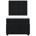 Pat box spring cu saltea, negru, 90x200 cm, catifea - WALTI WALTI