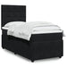 Pat box spring cu saltea, negru, 90x200 cm, catifea - WALTI WALTI