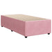 Pat box spring cu saltea, roz, 90x200 cm, catifea - WALTI WALTI