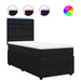 Pat box spring cu saltea, negru, 90x200 cm, catifea - WALTI WALTI