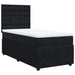 Pat box spring cu saltea, negru, 90x200 cm, catifea - WALTI WALTI