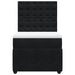 Pat box spring cu saltea, negru, 90x200 cm, catifea - WALTI WALTI