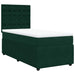 Pat box spring cu saltea, verde închis, 90x200 cm, catifea - WALTI WALTI
