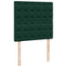 Pat box spring cu saltea, verde închis, 90x200 cm, catifea - WALTI WALTI