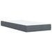 Pat box spring cu saltea, gri închis, 100x200 cm, catifea - WALTI WALTI