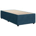 Pat box spring cu saltea, albastru, 100x200 cm, catifea - WALTI WALTI