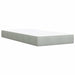 Pat box spring cu saltea, gri deschis, 100x200 cm, catifea - WALTI WALTI