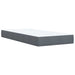 Pat box spring cu saltea, gri închis, 100x200 cm, catifea - WALTI WALTI
