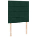Pat box spring cu saltea, verde închis, 100x200 cm, catifea - WALTI WALTI