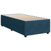 Pat box spring cu saltea, albastru, 100x200 cm, catifea - WALTI WALTI