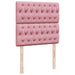 Pat box spring cu saltea, roz, 100x200 cm, catifea - WALTI WALTI