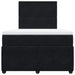 Pat box spring cu saltea, negru, 120x190 cm, catifea - WALTI WALTI