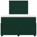Pat box spring cu saltea, verde închis, 120x190 cm, catifea - WALTI WALTI
