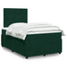 Pat box spring cu saltea, verde închis, 120x190 cm, catifea - WALTI WALTI