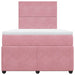 Pat box spring cu saltea, negru, 120x190 cm, catifea - WALTI WALTI