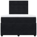Pat box spring cu saltea, negru, 120x190 cm, catifea - WALTI WALTI