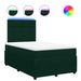 Pat box spring cu saltea, verde închis, 120x190 cm, catifea - WALTI WALTI