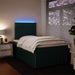 Pat box spring cu saltea, verde închis, 120x190 cm, catifea - WALTI WALTI