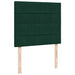 Pat box spring cu saltea, verde închis, 120x190 cm, catifea - WALTI WALTI
