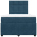 Pat box spring cu saltea, albastru, 120x190 cm, catifea - WALTI WALTI