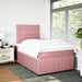Pat box spring cu saltea, negru, 120x190 cm, catifea - WALTI WALTI
