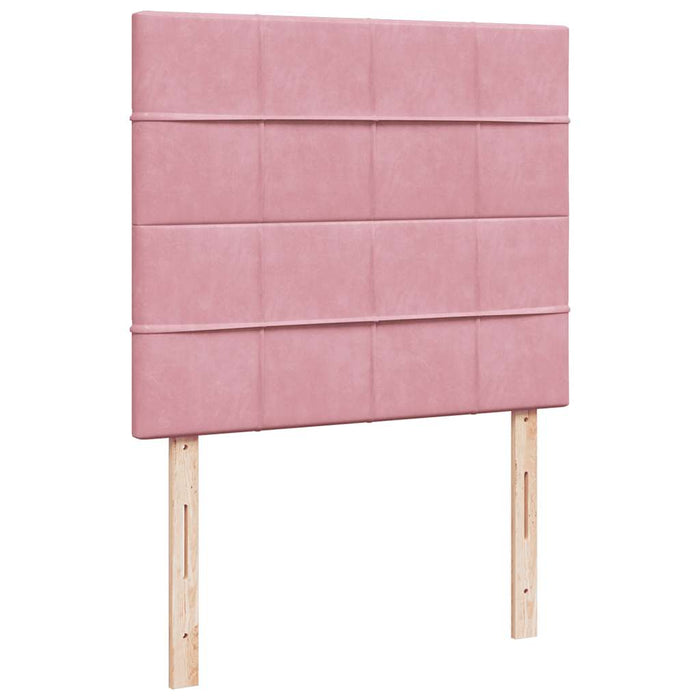Pat box spring cu saltea, negru, 120x190 cm, catifea - WALTI WALTI