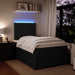 Pat box spring cu saltea, negru, 120x190 cm, catifea - WALTI WALTI
