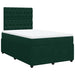 Pat box spring cu saltea, verde închis, 120x190 cm, catifea - WALTI WALTI