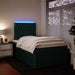 Pat box spring cu saltea, verde închis, 120x190 cm, catifea - WALTI WALTI
