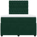 Pat box spring cu saltea, verde închis, 120x190 cm, catifea - WALTI WALTI