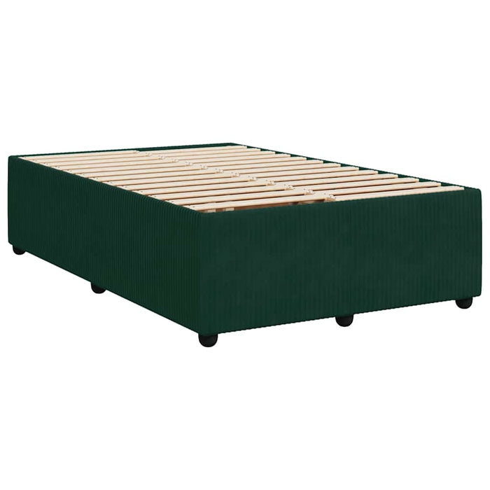 Pat box spring cu saltea, verde închis, 120x190 cm, catifea - WALTI WALTI