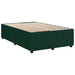 Pat box spring cu saltea, verde închis, 120x190 cm, catifea - WALTI WALTI