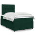 Pat box spring cu saltea, verde închis, 120x190 cm, catifea - WALTI WALTI