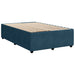 Pat box spring cu saltea, albastru, 120x190 cm, catifea - WALTI WALTI