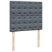 Pat box spring cu saltea, gri închis, 120x190 cm, catifea - WALTI WALTI