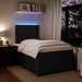 Pat box spring cu saltea, negru, 120x190 cm, catifea - WALTI WALTI