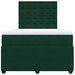 Pat box spring cu saltea, verde închis, 120x190 cm, catifea - WALTI WALTI